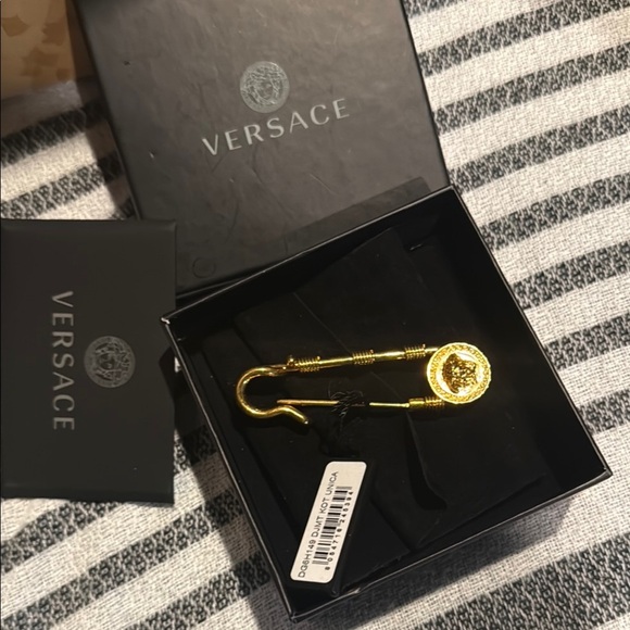 Versace Accessories - Versace Gold safety pin brooch new in box with tags